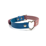 Leather Heart Collar - Custom Colours