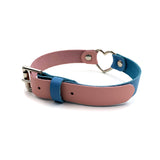 Leather Heart Collar - Custom Colours