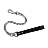 23 Inch Heavy Leather Leash - Black