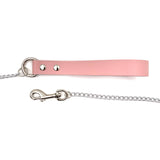36 Inch Leather Leash - Pink