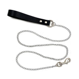 36 Inch Leather Leash - Black