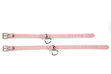 Hanging Heart Collar - Baby Pink