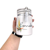 Cannabis Ceramic Jar