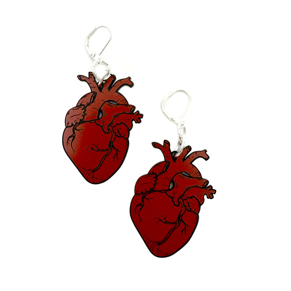 Anatomical Heart Earrings
