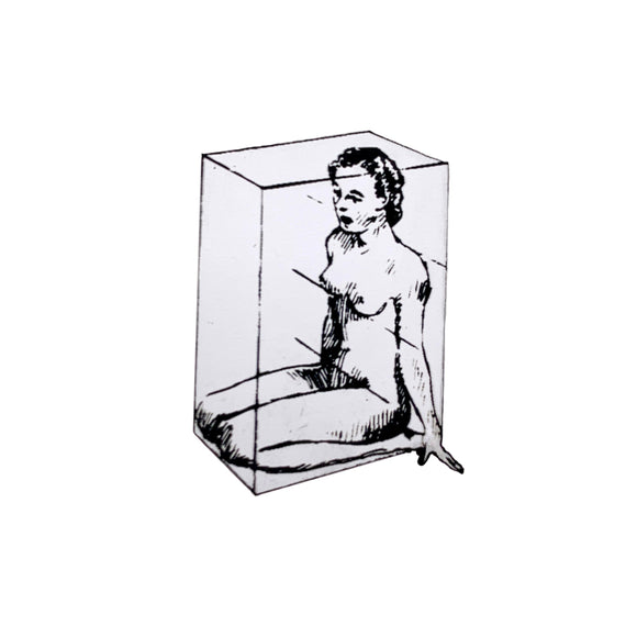 Woman in Perspective Sketch Pin