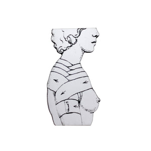 Woman in Bandages Pin