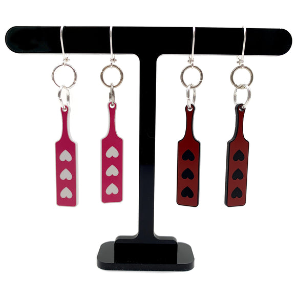 Heart Paddle Earrings