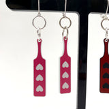 Heart Paddle Earrings