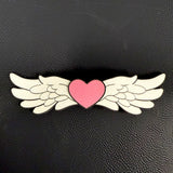 Angel Wing Heart Hair Clip