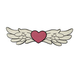 Angel Wing Heart Hair Clip