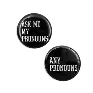 Ask Me My Pronouns Buttons
