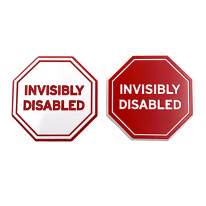 Invisibly Disabled Magnetic Badge