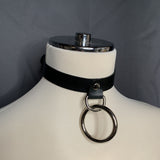 Hanging O Ring Collar - Black