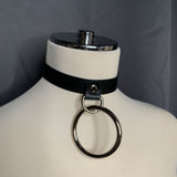 Large Hanging O Ring Collar - Black