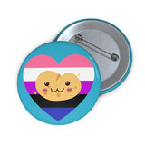 Genderfluid Pride Potato Button