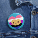 Genderfluid Pride Potato Button